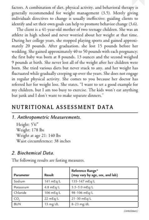 case study examples nutrition