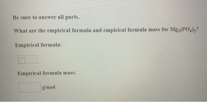 Molar Mass Of Mg3 Po4 2