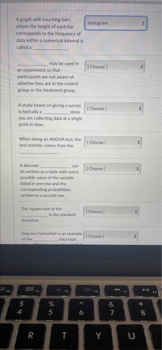 Solved A graph with touching bars, where the height of each | Chegg.com