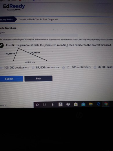 Solved Edready Noc Study Paths Transition Math Tier 1 T