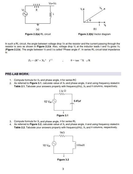 How to solve pre lab questions with calculation step | Chegg.com