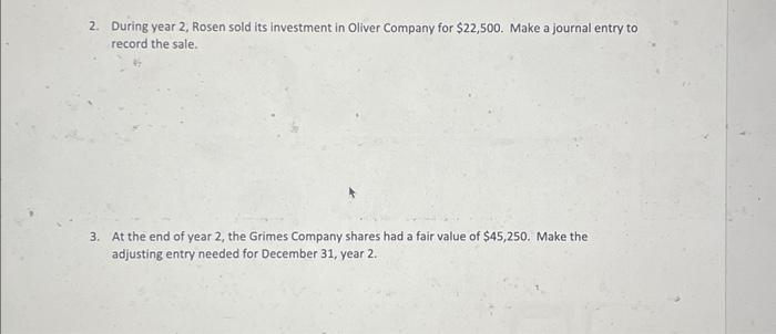 Solved Equity Investments Fair Value Method The following | Chegg.com