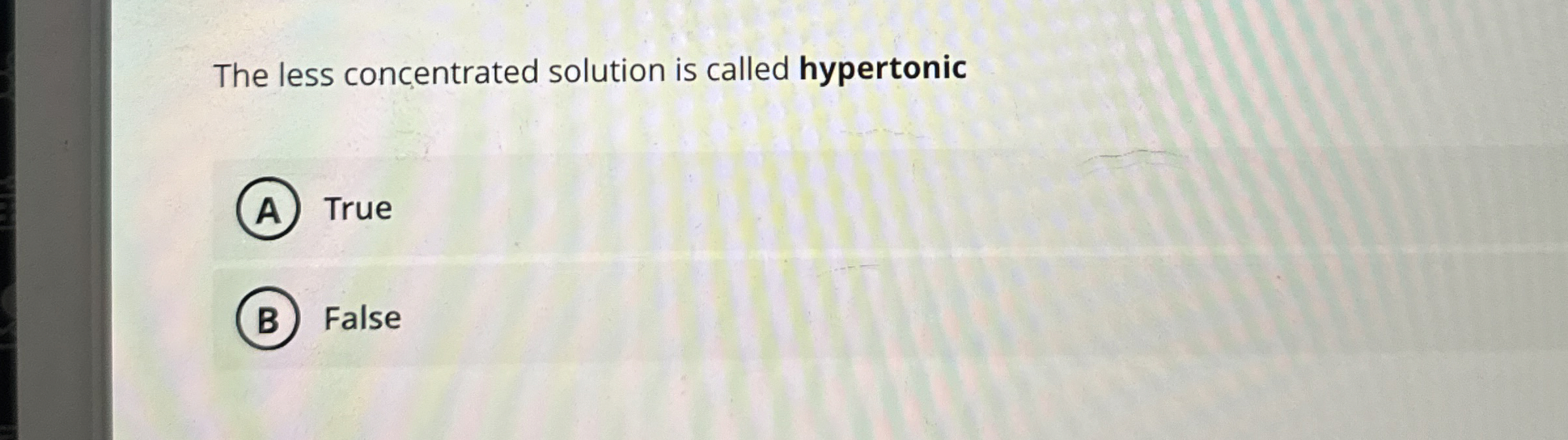Solved The less concentrated solution is called | Chegg.com