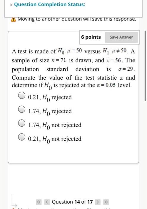 Solved Question Completion Status: 6 points Save Answer A | Chegg.com
