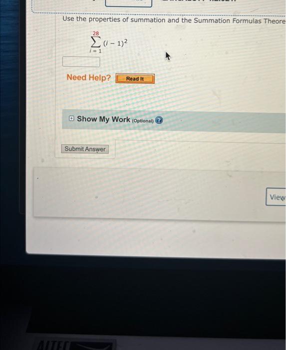 Solved Use The Properties Of Summation And The Summation