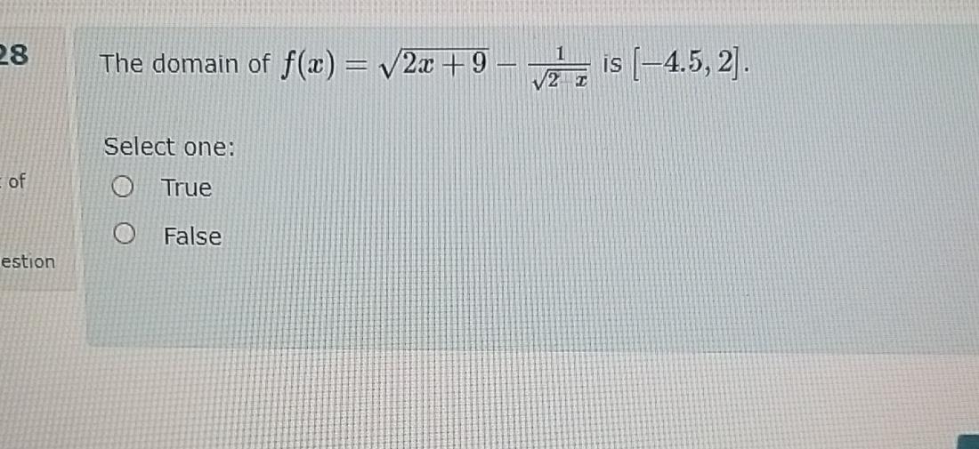 the domain of f x )= sqrt 4x x 2 )) is