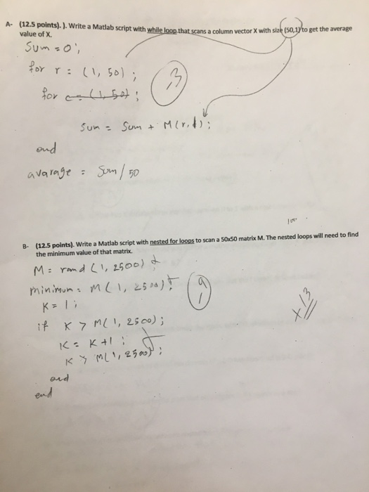Solved A (12.5 points). ). Write a Matlab script with while | Chegg.com