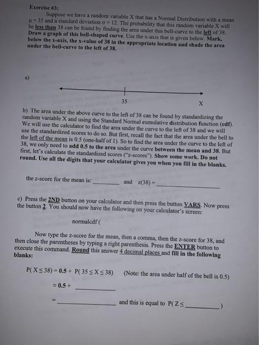 Solved Exercise #3: Suppose we have a random variable X that | Chegg.com
