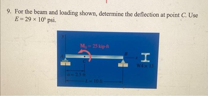 Solved 7. For The Beam And Loading Shown, Consider Section | Chegg.com