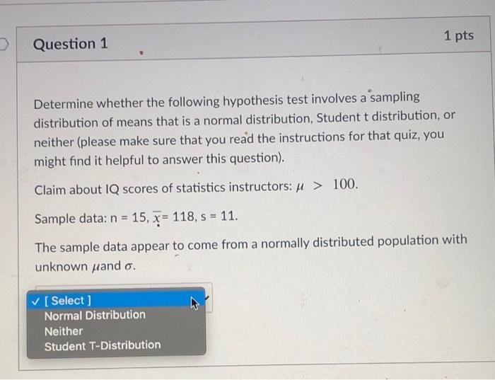 Solved Pts Question Determine Whether The Following Chegg Com