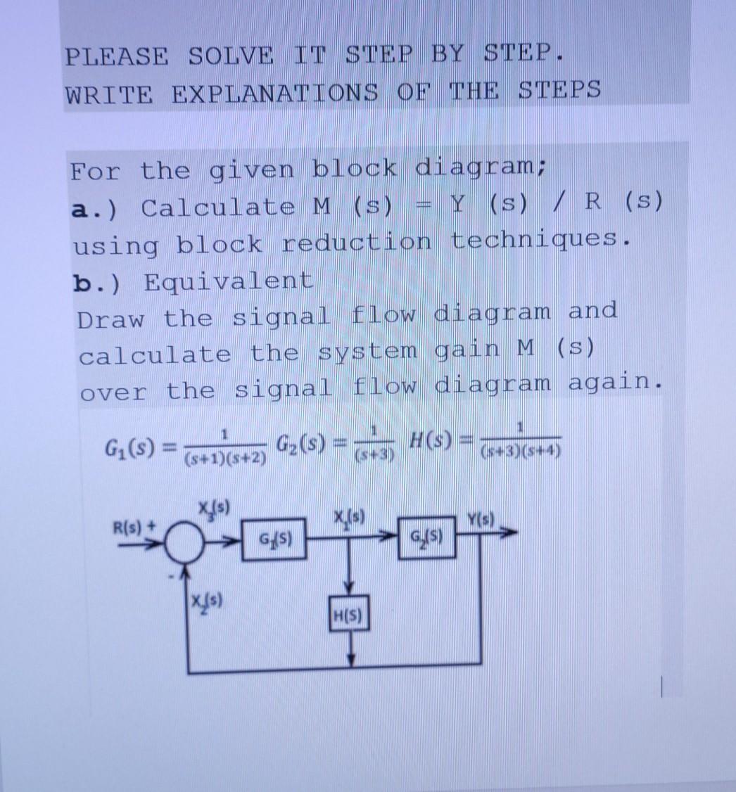 Solved PLEASE SOLVE IT STEP BY STEP. WRITE EXPLANATIONS OF | Chegg.com