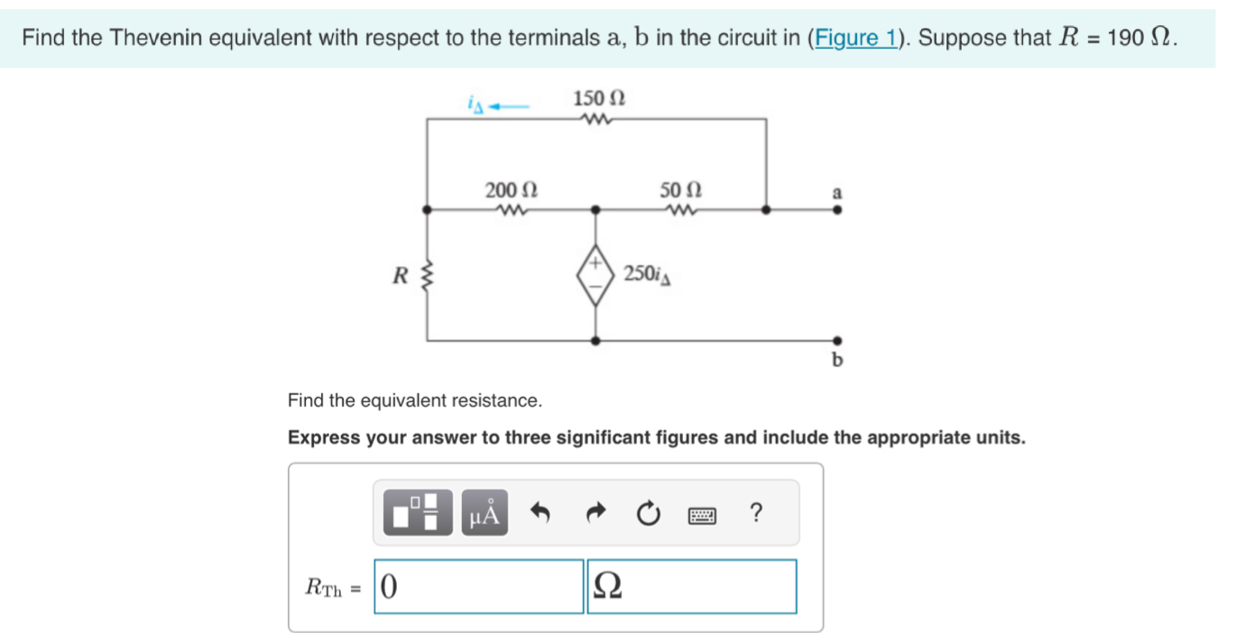 Solved Find the Thevenin equivalent with respect to the | Chegg.com