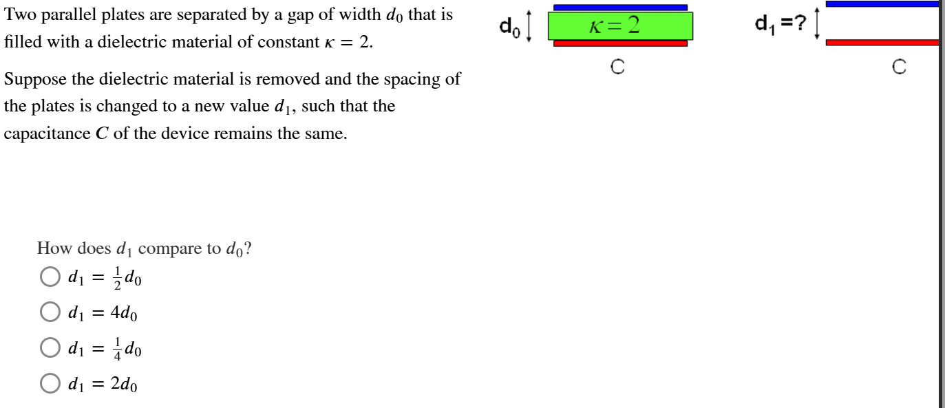 Solved Two parallel plates are separated by a gap of width | Chegg.com