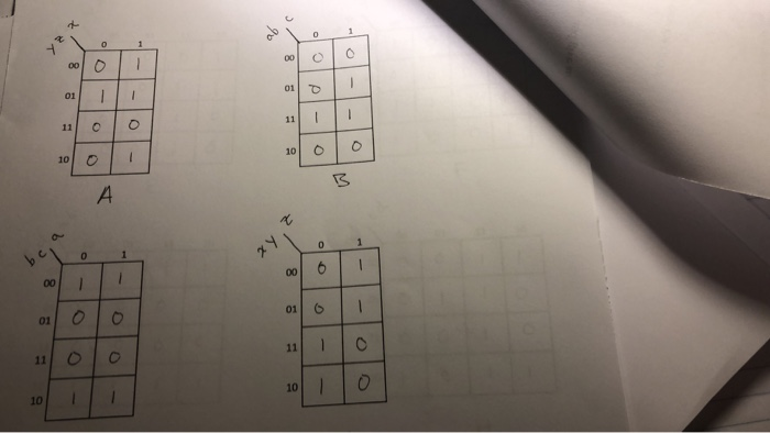 Solved 0 1 0 - O- 0 01 11 10 00011110 abcd - 0 - - 0 - 0 0 | Chegg.com