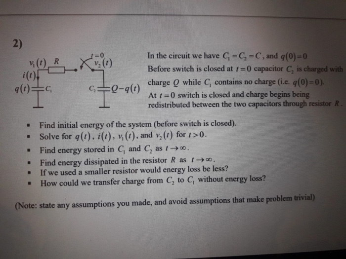 Solved R X In The Circuit We Have G C Ec And G 0 Chegg Com