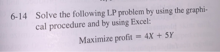 Solved 6-14 Solve the following LP problem by using the | Chegg.com