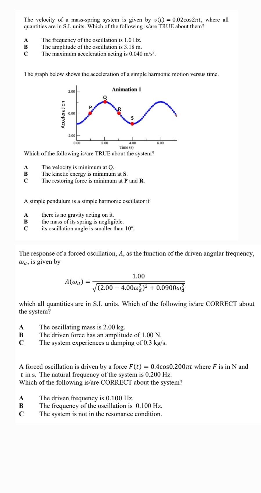 Solved multiple choices (might have more than 1 answer for | Chegg.com