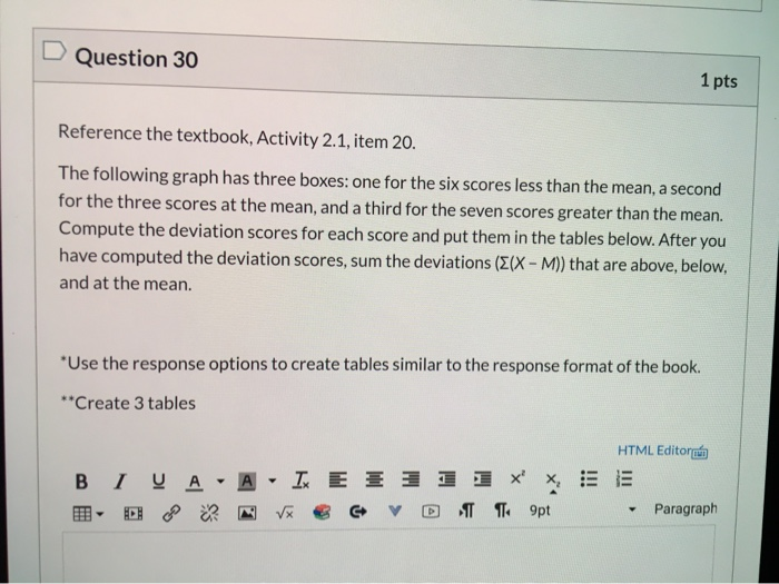 Solved Question 30 1 pts Reference the textbook, Activity | Chegg.com