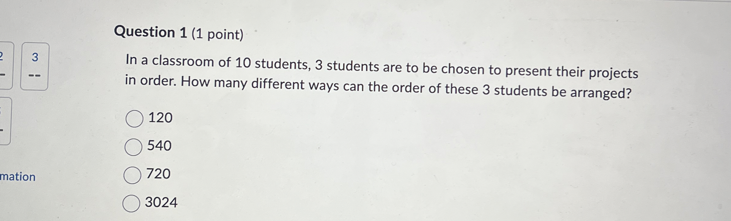 Solved Question 1 (1 ﻿point)In a classroom of 10 ﻿students, | Chegg.com