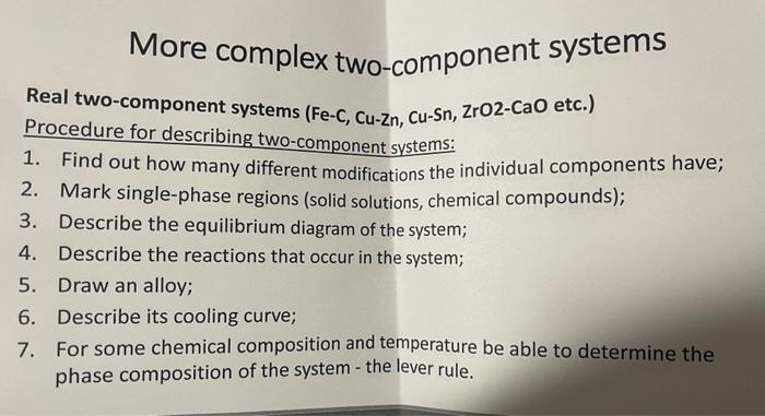 Solved More complex two-component systems Real two-component | Chegg.com