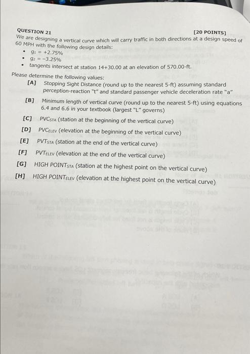 Solved QUESTION 21 [20 POINTS) We are designing a vertical | Chegg.com