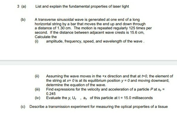 properties of laser light