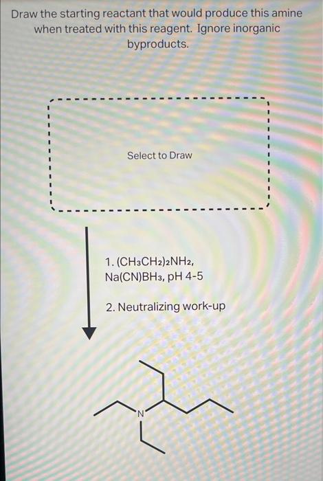 Solved Draw The Starting Reactant That Would Produce This | Chegg.com