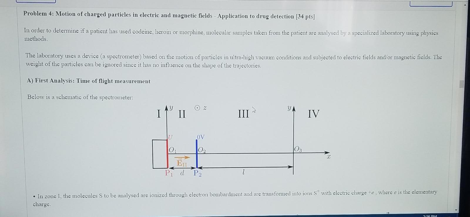 Solved Problem 4: Motion Of Charged Particles In Electric | Chegg.com