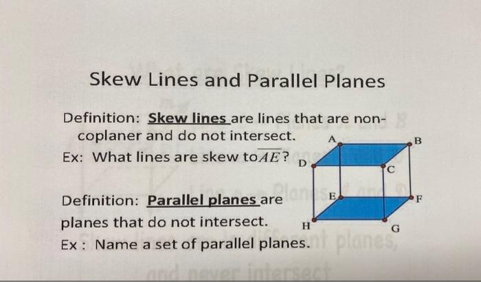 parallel planes definition