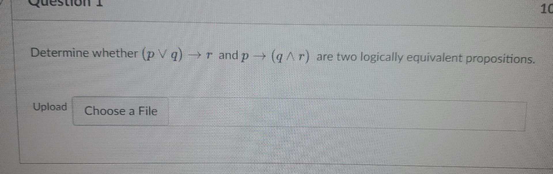 Solved 1 Determine whether (pVg) + and p> + (4 Är) are two