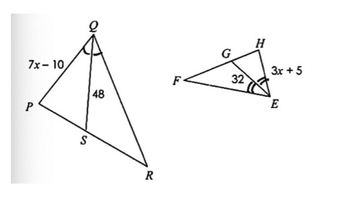 Solved 50. EP and FP are angle bisectors of A DEF. Find