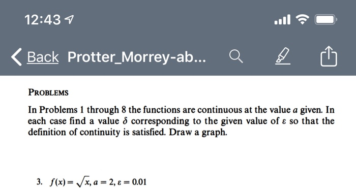 Solved 12 434 Back Protter Morrey Ab Q N Cho Problem Chegg Com