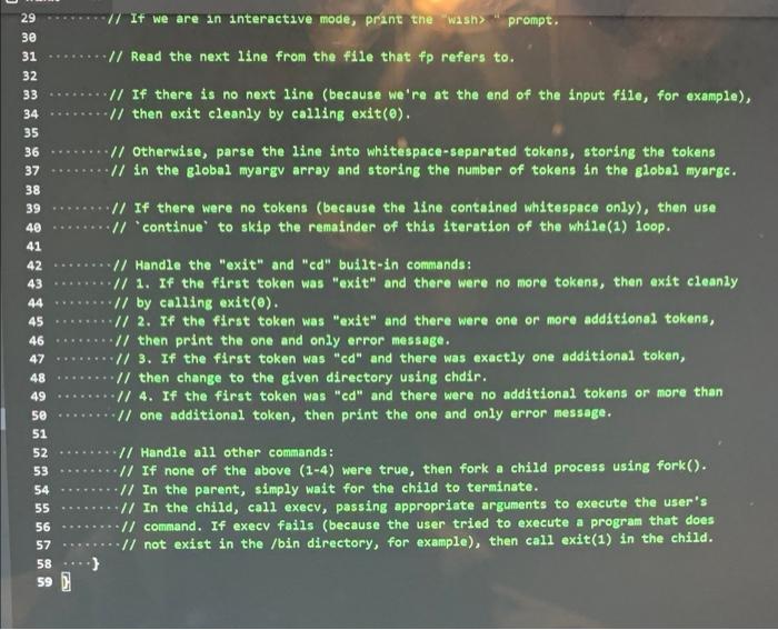 Solved Unix Shell In this project, you'll build a simple | Chegg.com