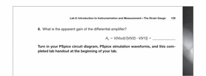 strain gauge lab experiment