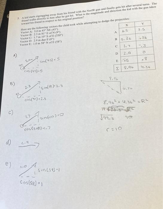 Vector Problem Set Remember that a vector answer | Chegg.com