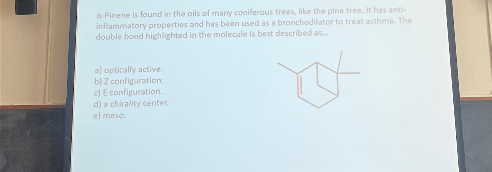 Solved α-Pinene is found in the oils of many coniferous | Chegg.com