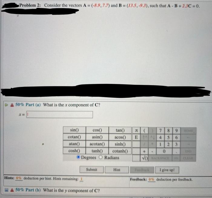 Solved (I need part a and b answered for the problem) HELP | Chegg.com