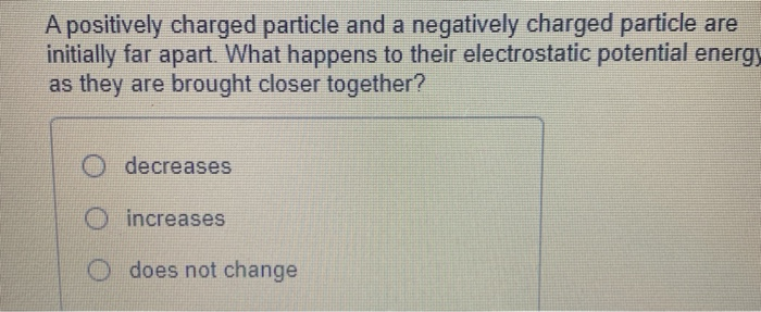 Solved A positively charged particle and a negatively | Chegg.com