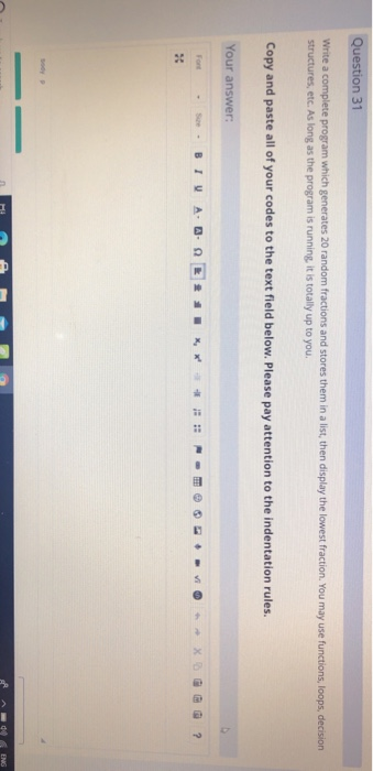Solved Question 31 Write a complete program which generates | Chegg.com