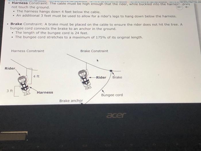 Designing A Zip Line You And Your Friend Latisha Work Chegg 