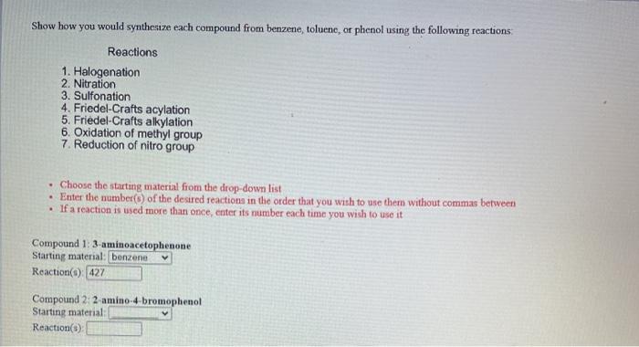 Solved Show how you would synthesize each compound from | Chegg.com