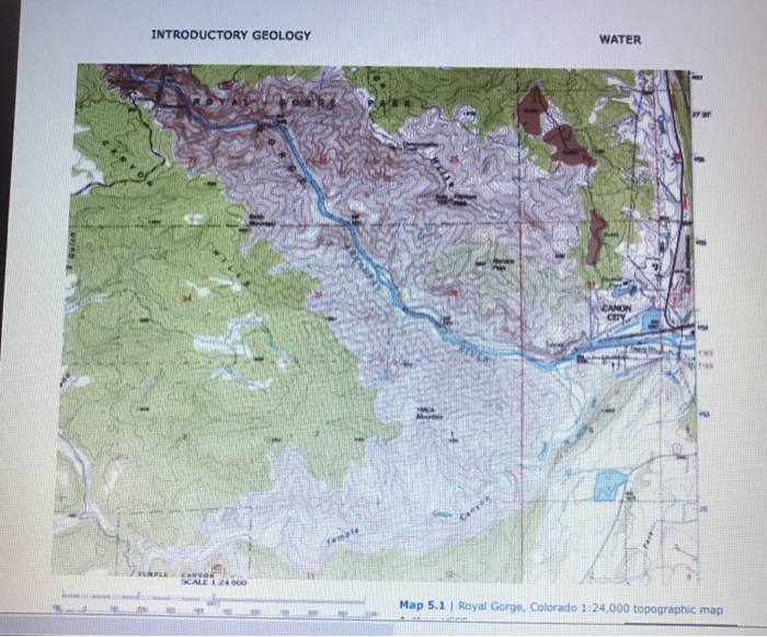 Drainage Pattern Topographic Map Solved 5.4 Lab Exercise Part A - Drainage Patterns Map 5.1, | Chegg.com