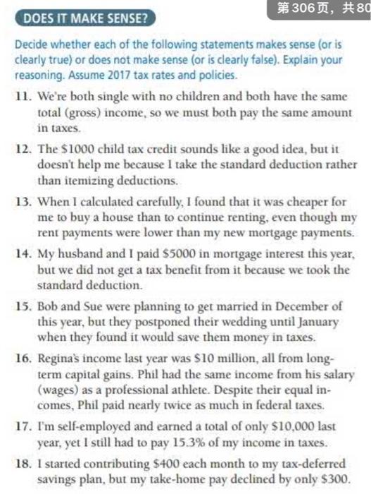 Solved DOES IT MAKE SENSE? Decide whether each of the | Chegg.com