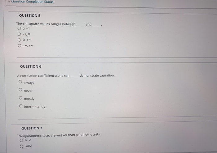 Solved Question Completion Status: QUESTION 5 _ and The | Chegg.com