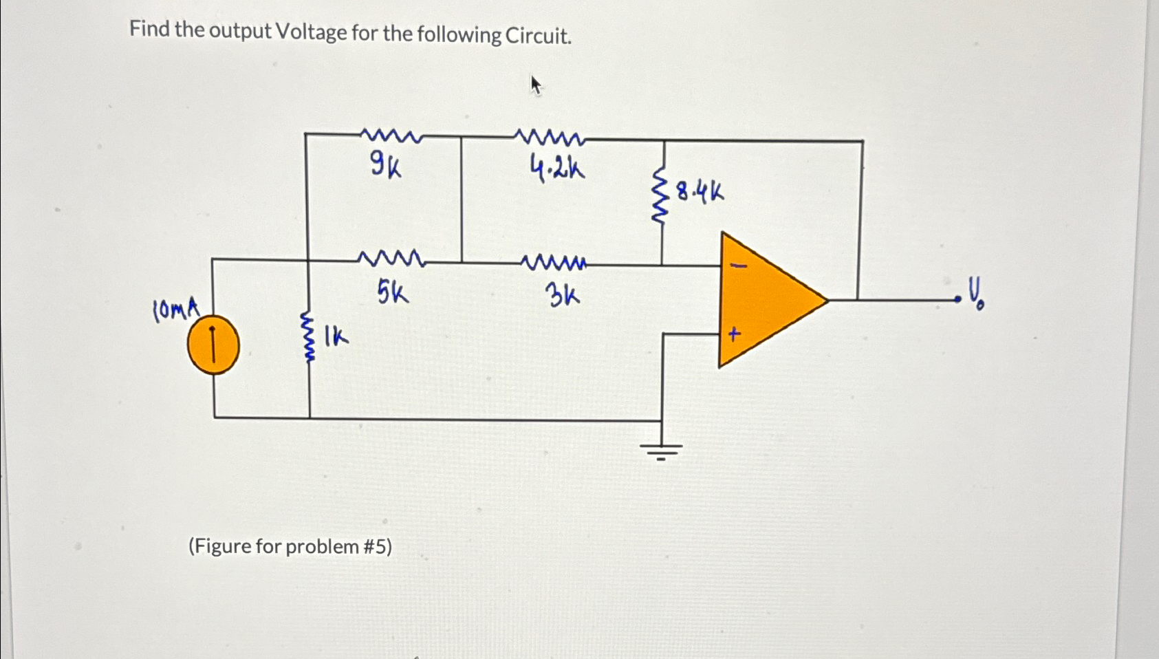Solved Find the output Voltage for the following | Chegg.com