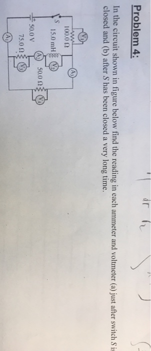 Solved Problem 4: In the circuit shown in figure below find | Chegg.com