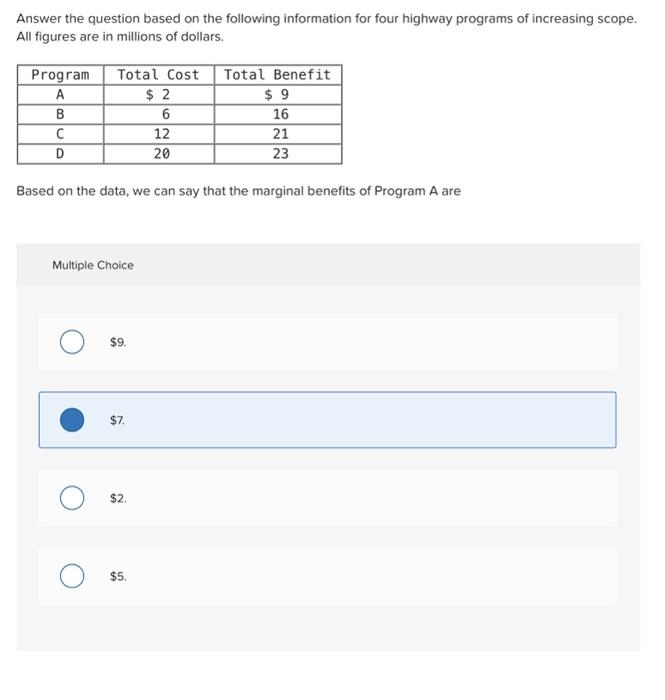 Solved Answer The Question Based On The Following Chegg Com