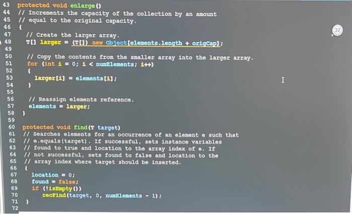 Solved Description: Add the following methods to the | Chegg.com