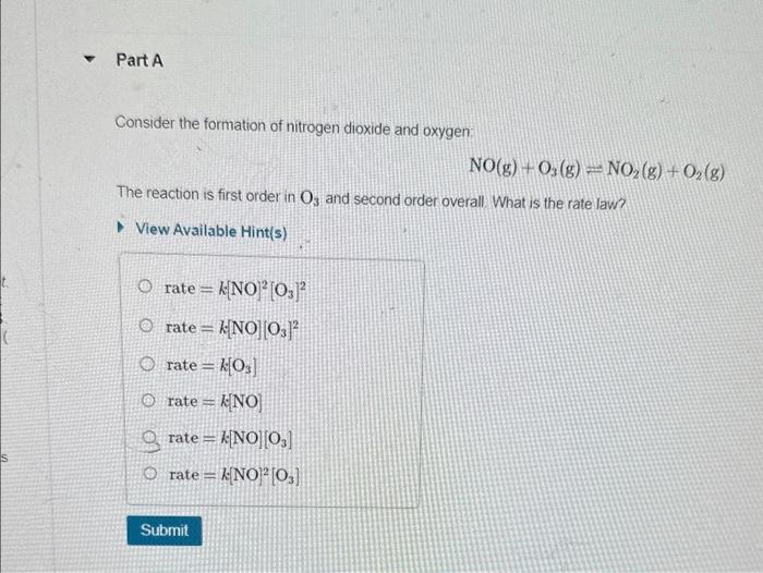 Solved The rate of a chemical reaction depends on the | Chegg.com