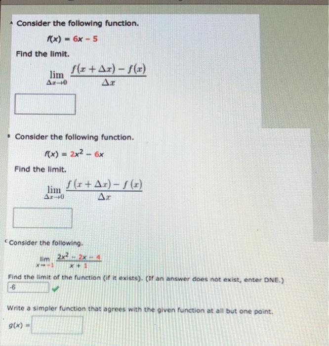 Solved Consider The Following Function. F(x) = 6x-5 Find The | Chegg.com